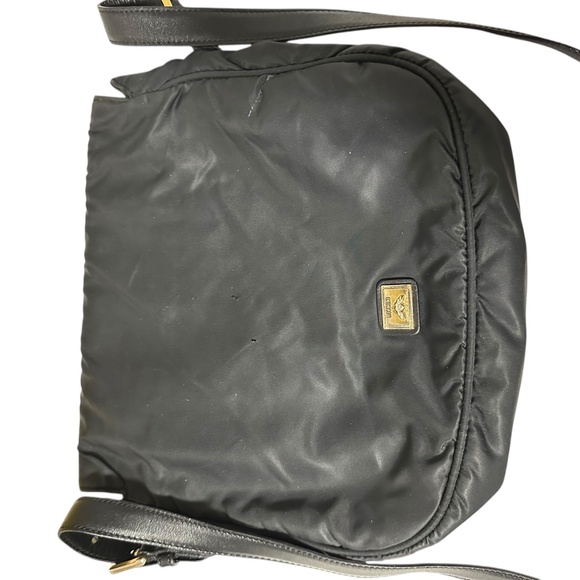 Vintage MOSCHINO Black Nylon Logo Crossbody Bag Purse - Picture 14 of 14